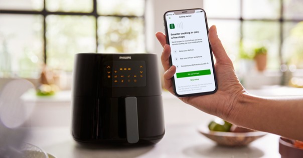 Connecting Philips air fryer to mobile app via Wi-Fi