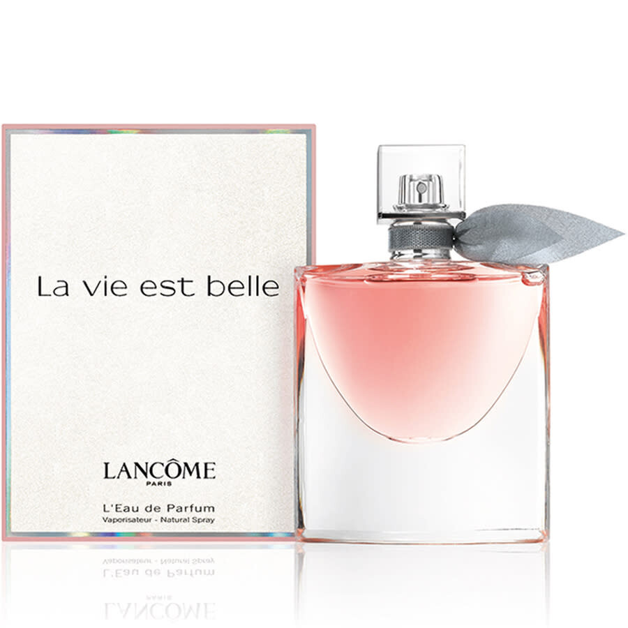 Lancome La Vie Est Belle perfume with pink floral scent and elegant bottle