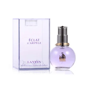 Lanvin Éclat d'Arpège perfume for women with lavender bottle and box