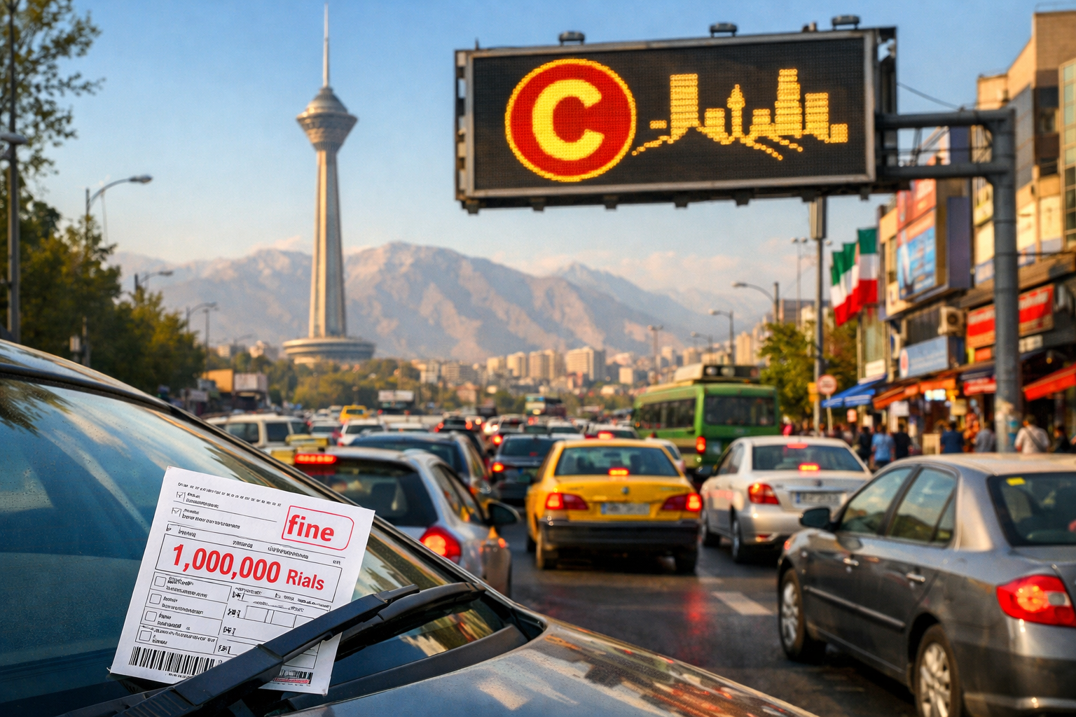 جریمه طرح ترافیک تهران در سال ۱۴۰۵ چقدر است؟