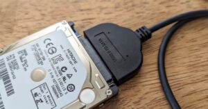 external hard drive connected via USB causing slow performance compared to SSD storage