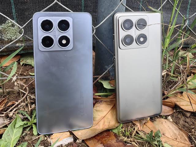 Redmi Note 14 Pro and Redmi Note 14 Pro Plus smartphones showcasing the rear camera design, premium finish, and flagship-inspired square camera module.