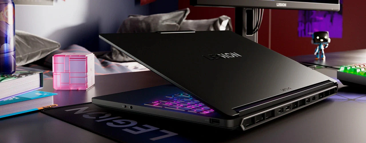 Lenovo Legion gaming laptop with RGB keyboard