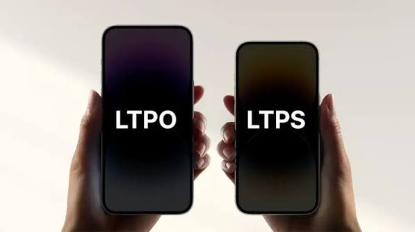 LTPO and LTPS smartphone displays compared side by side