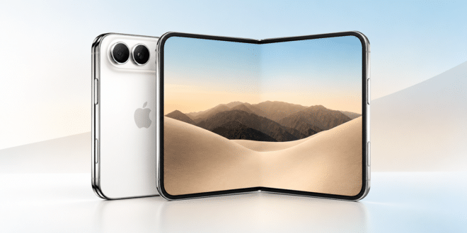 Foldable iPhone Duo concept with dual cameras and large flexible display
